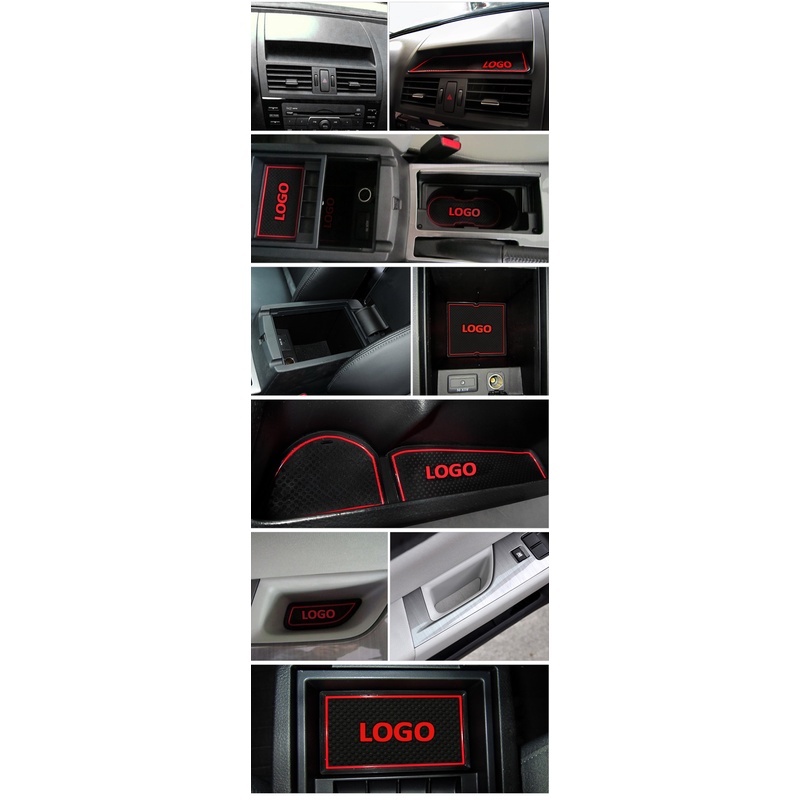 8pcs Pad Karet Anti Slip Untuk Dekorasi Interior Mobil Mazda 6 Speed Atenza 2009-2015