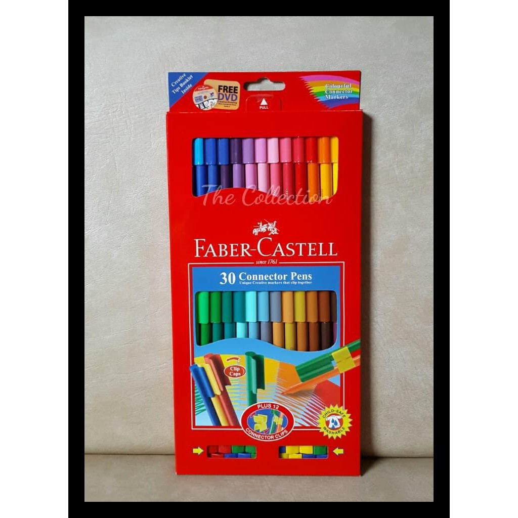 

READY STOK ATK0238FC 30 WARNA CONNECTOR PEN FABER CASTELL SPIDOL 155051 ART TOOLS PAKET ALAT TULIS