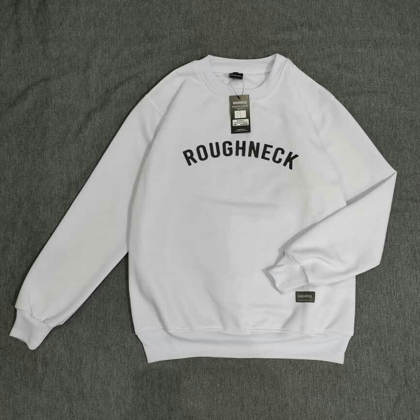 SWEATER ROUGHNECK BASIS CREWNEK PRIA WANITA TERBARU / SWEATER ROUGNEK PREMIUM FONT SABLON TERLARIS