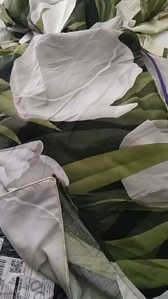 Provensprei -sprei Katun Esra Motif Tulip Hijau
