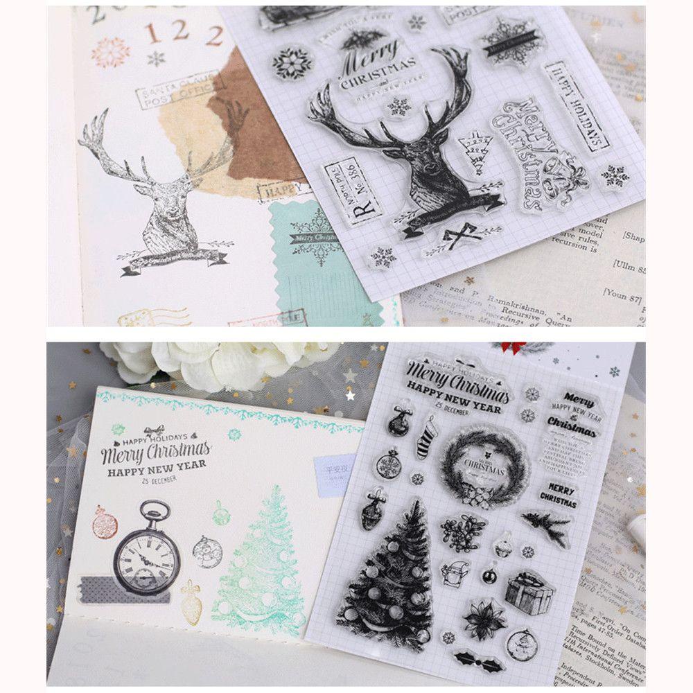 R-flower Stempel Transparan Lucu DIY Kerajinan Album Foto Scrapbooking