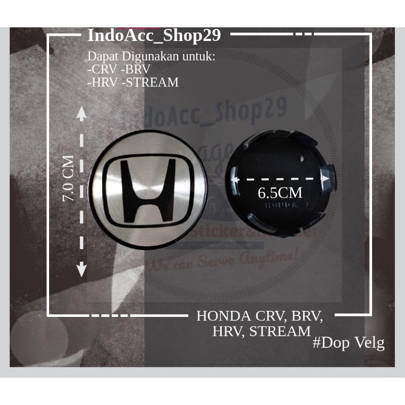 Dop Center Velg Honda Stream, Crv, Hrv, Accord & Civic.