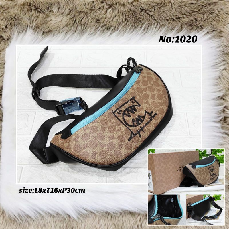 Waistbag Coach Nickel Buckel Belt Bag Bumbag Mirror Quality