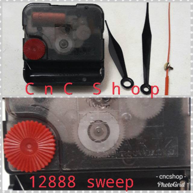 CNC SHOP Mesin Jam Dinding 12888 Taiwan Sweep Movement Kualitas Bagus