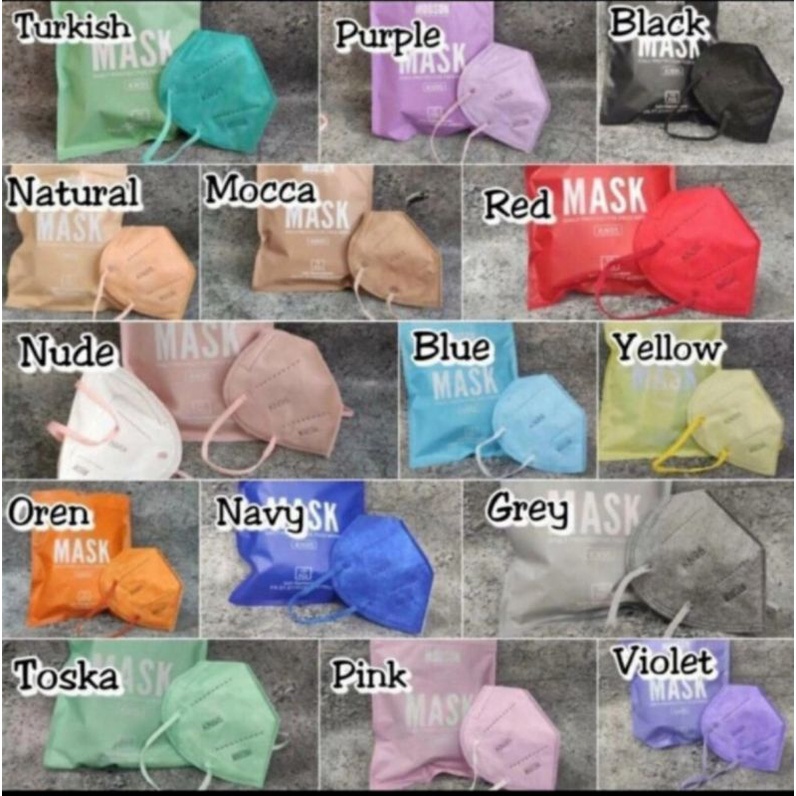 Masker Mouson KN95 Warna / 5ply Mask Mouson KN95