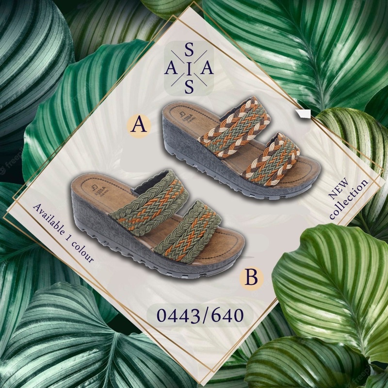 Promo Buy 1 Get 1 sandal Wedges sol 5 cm.NEW COLLECTION SENDAL WANITA IMPORT SENDAL TURKI ORIGINAL S