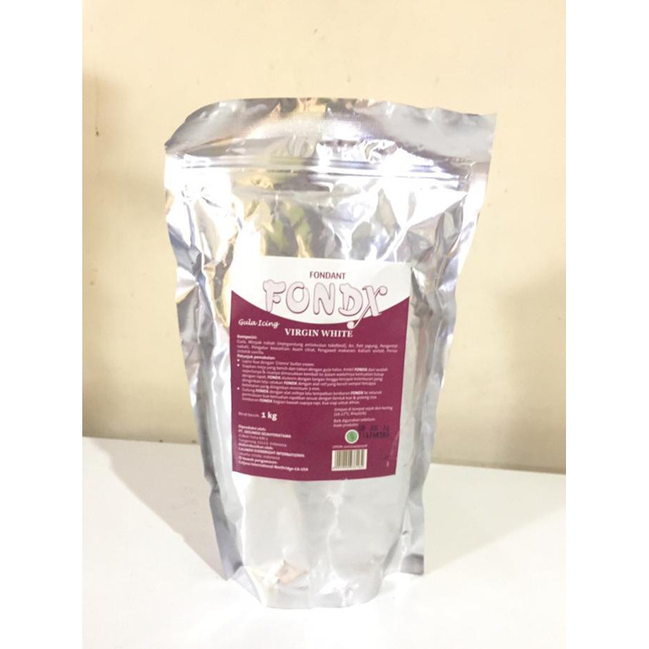 

BAHAN KUE FONDX VIRGIN WHITE 1KG - FONDANT PUTIH 1KG PERISA MAKANAN & MINUMAN