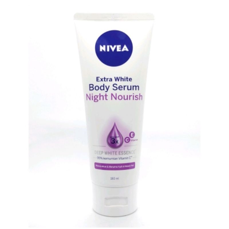 nivea body serum night nourish 180ml