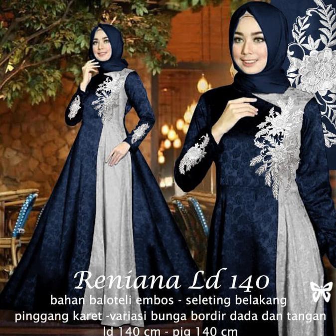 GAMIS JUMBO MAXI RENIANA LD 140 cm - Biru