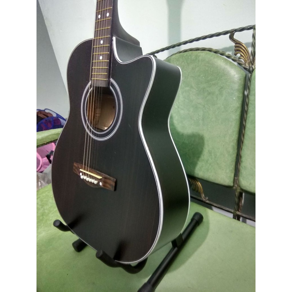 Gitar Akustik Yamaha Tipe F1000 Hitam Jumbo Sunkay Trusrod Senar String Jakarta Murah