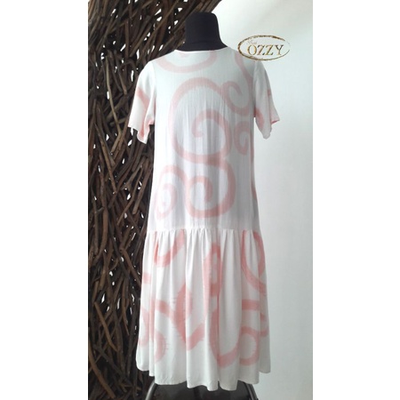 Mermaid Dress Baby Pink by Ozzy Batik / Dress Mermaid Warna Pink / Dress Wanita Terbaru