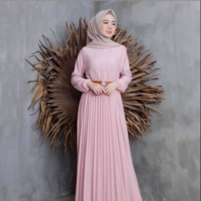 MAXY PLISKET LENGAN PANJANG / GAMIS PLISKET