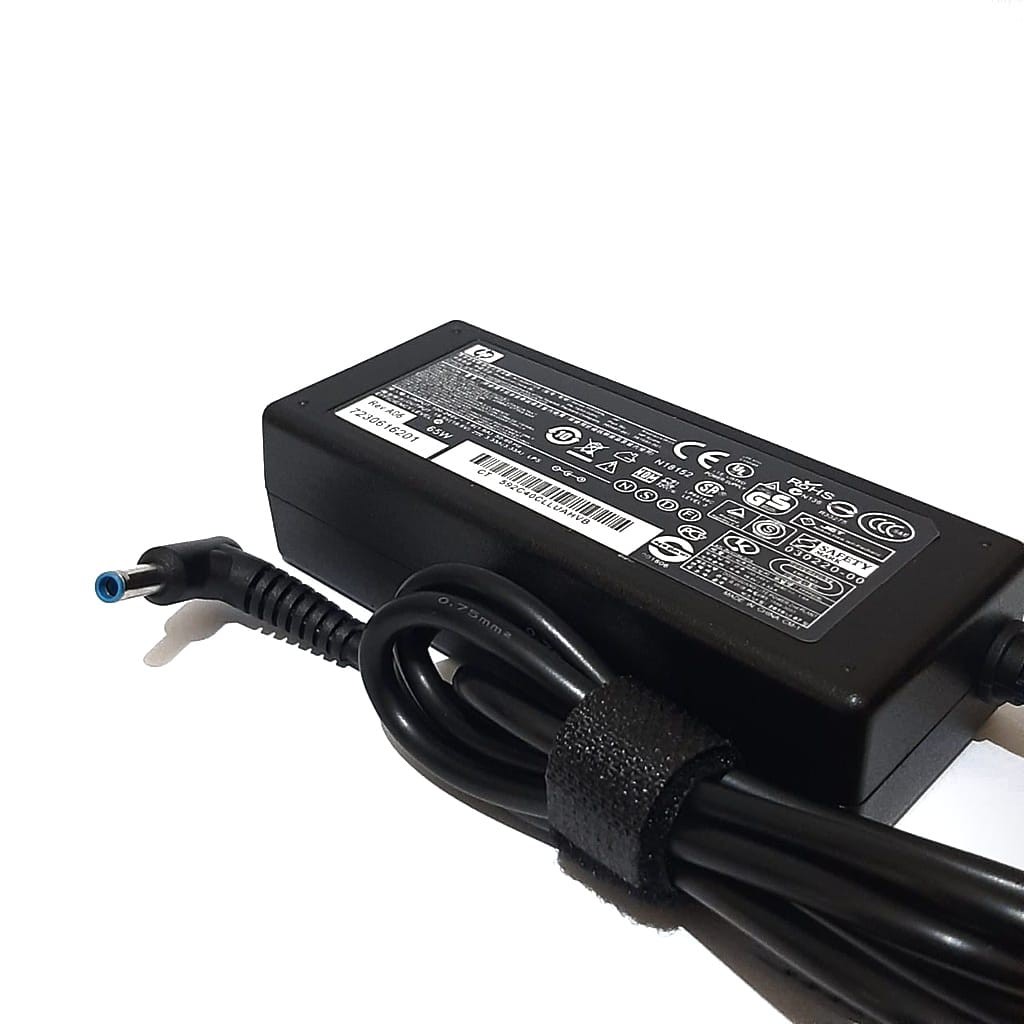 Adaptor Charger Laptop Hp14 Hp Envy Pavilion 14 15 19.5V 3.33A PIN BIRU Original