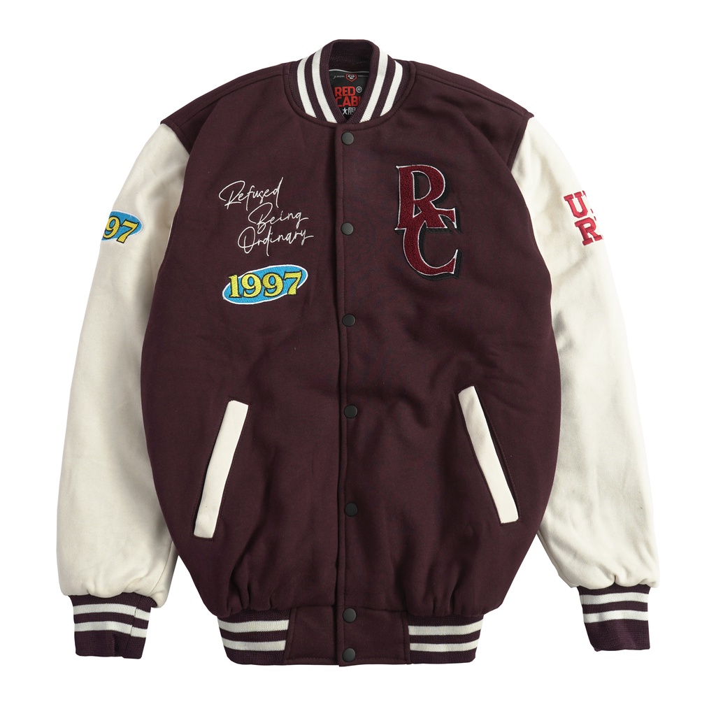 Redcable Varsity Jacket - Tiger Fangs Maroon