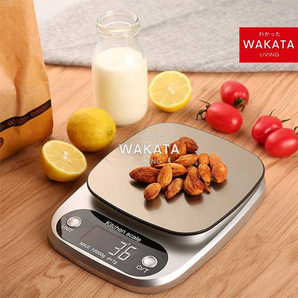 THOME Timbangan Dapur Digital 5kg 10kg – LCD Display, Tare, Akurat, Praktis untuk Baking &amp; Diet