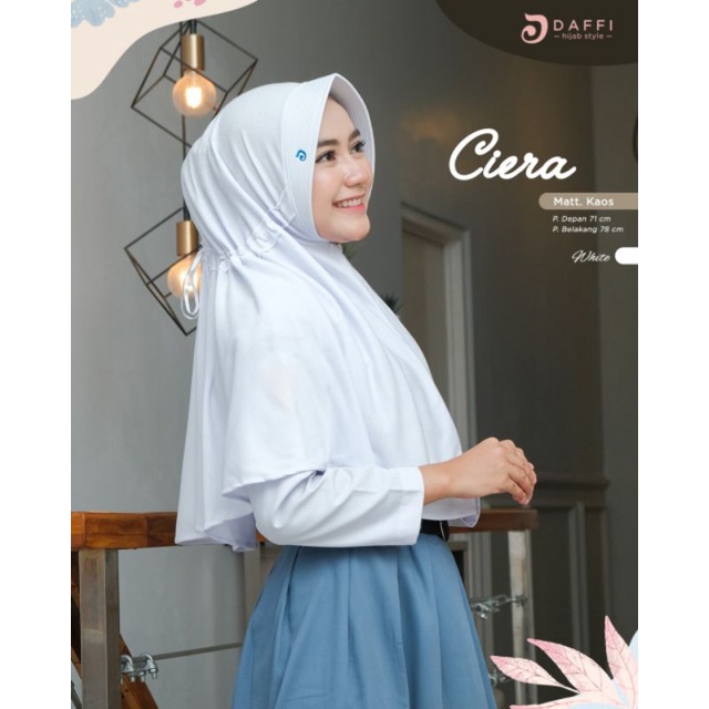 hijab putih SMA by daffi