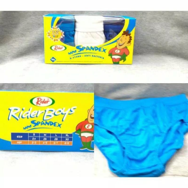 RIDER Boys Mini Spandex R210BB Sekotak Isi 3Pcs