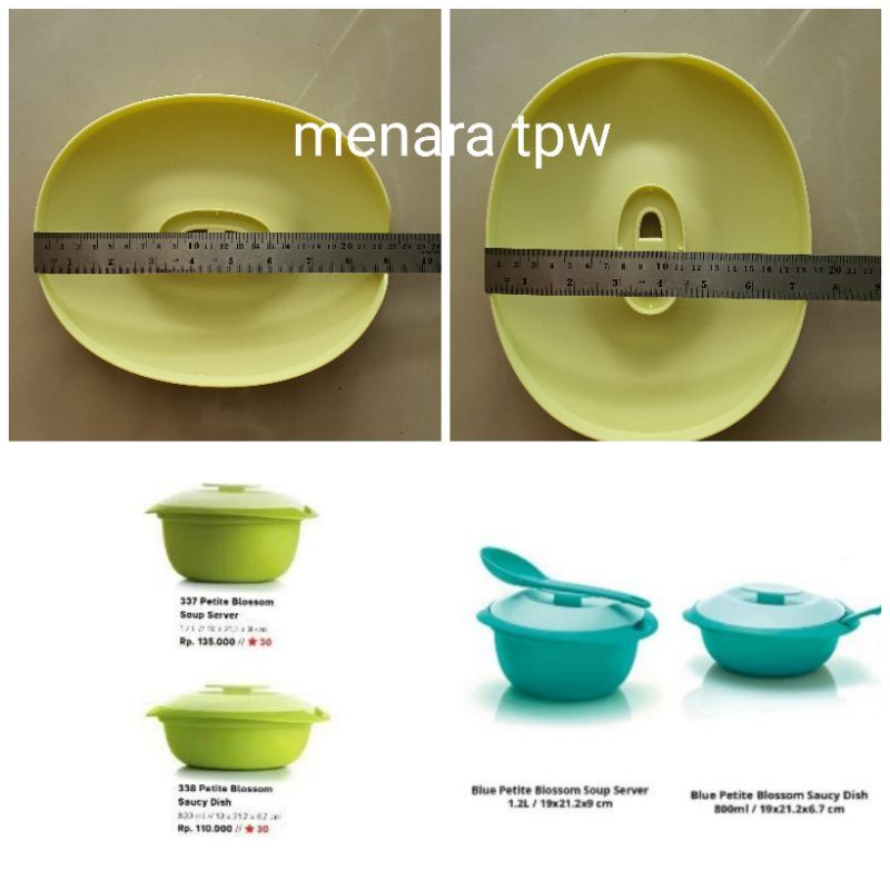 SPAREPART 1pcs Seal tutup tanpa CAP Petite Blossom Soup / Saucy Dish wadah saji