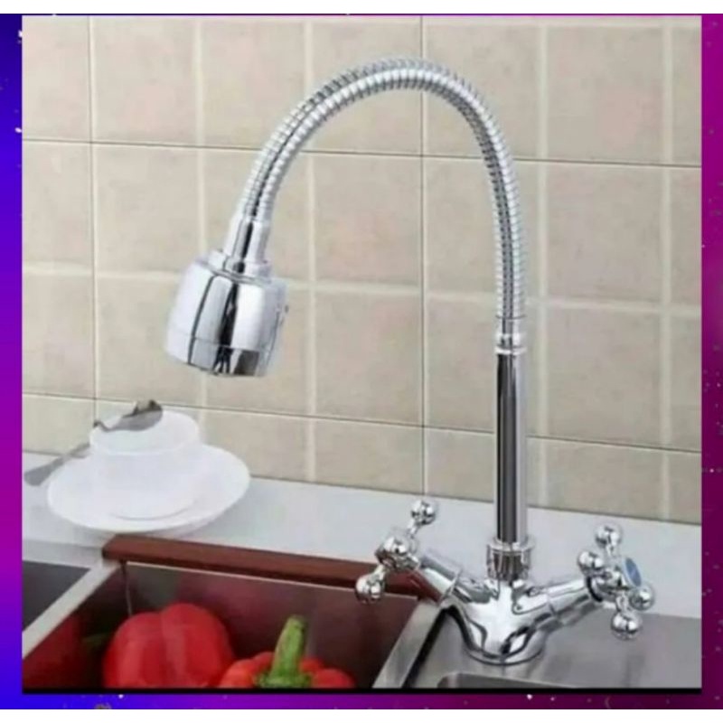 Kran cuci piring panas dingin / kran angsa panas dingin baling