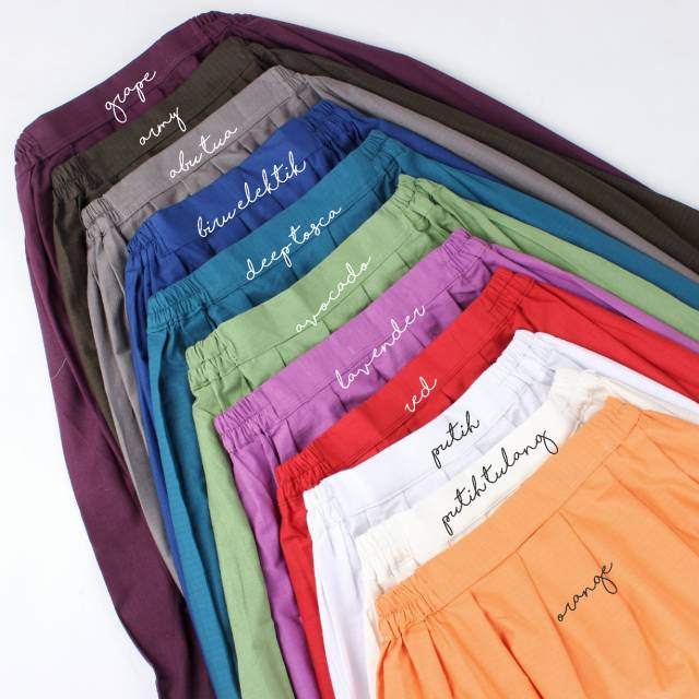 SHEYA Midi Skirt 30 WARNA // ROK BASIC // ROK WANITA // ROK KERJA