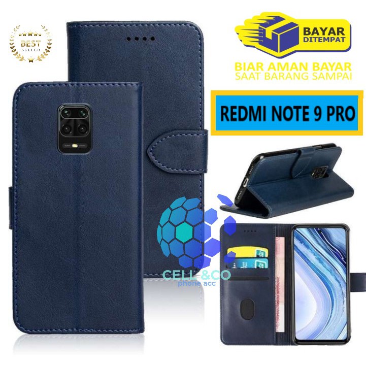 Flip cover XIAOMI REDMI NOTE 9 PRO Flip case buka tutup kesing hp casing hp flip case leather wallet