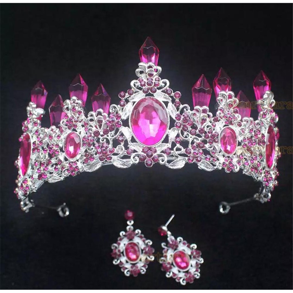 Diamond Light Crown - Mahkota Bridal Colorfull - Jewelry Set