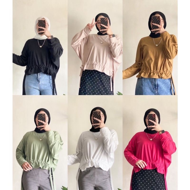 JENNIE BLOUSE / BLOUSE CRINKLE / ATASAN CRINKLE