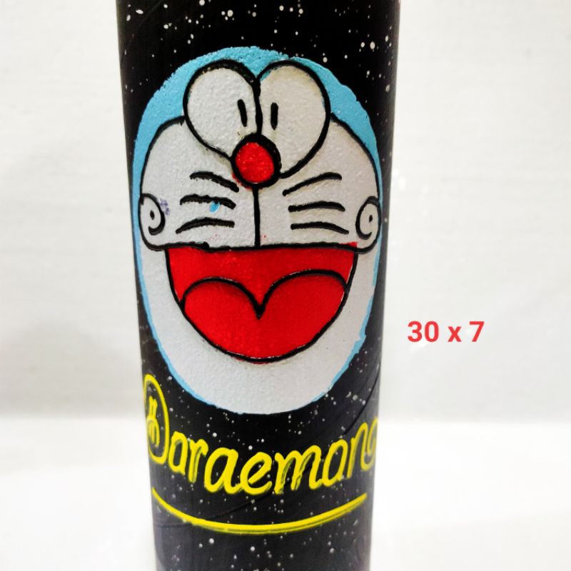 celengan anak lucu karakter murah celengan unik celengan plastik celengan kaleng anak-Doraemon hitam