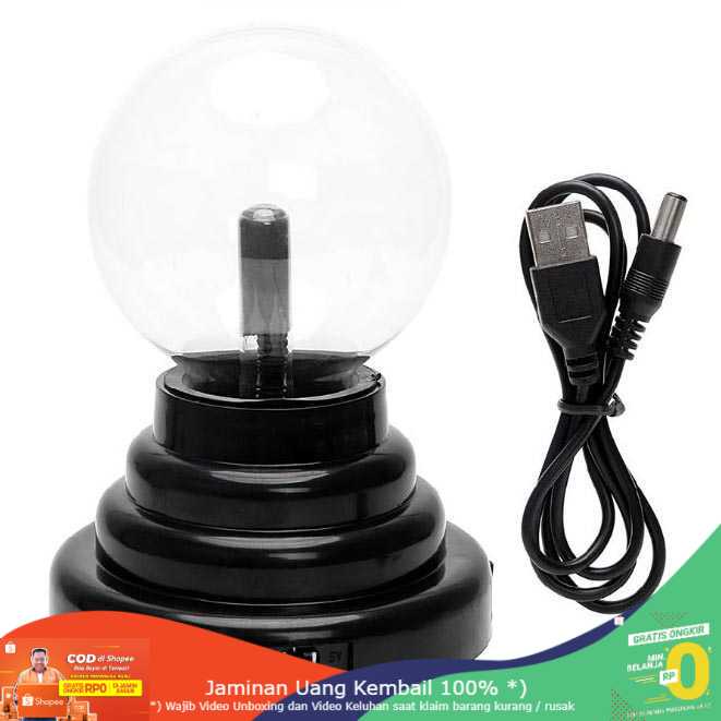 (BISA COD) RVOSTR Pajangan Lampu Bola Kristal Plasma Light Sphere - ZC211700