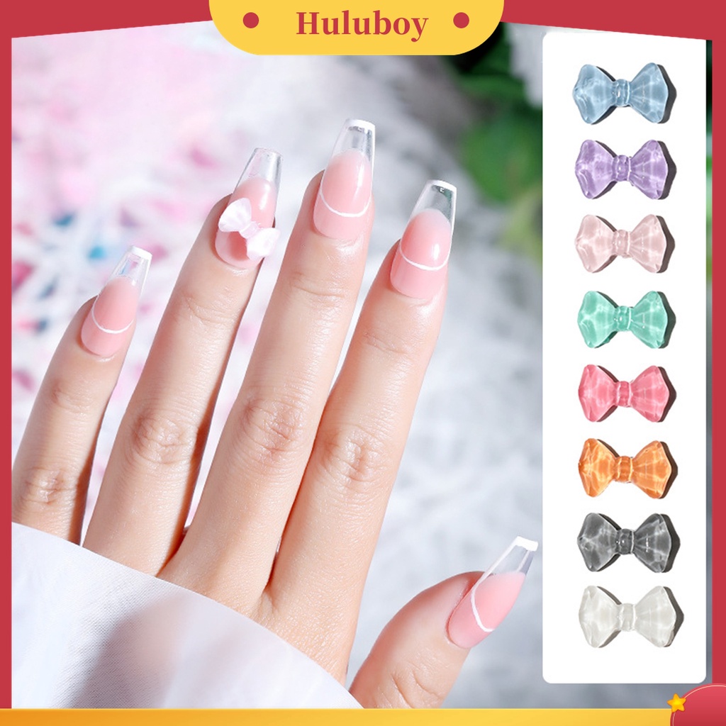 Huluboy Huluboy♡ 10pcs / Kantong Berlian Imitasi 3D Untuk Dekorasi Nail Art