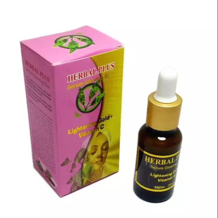 Herbal Plus Serum Glowing Lightening Gold + Vitamin C 120 ml Rumah Cantik Essence Serum Perawatan Melembabkan Kulit Wajah