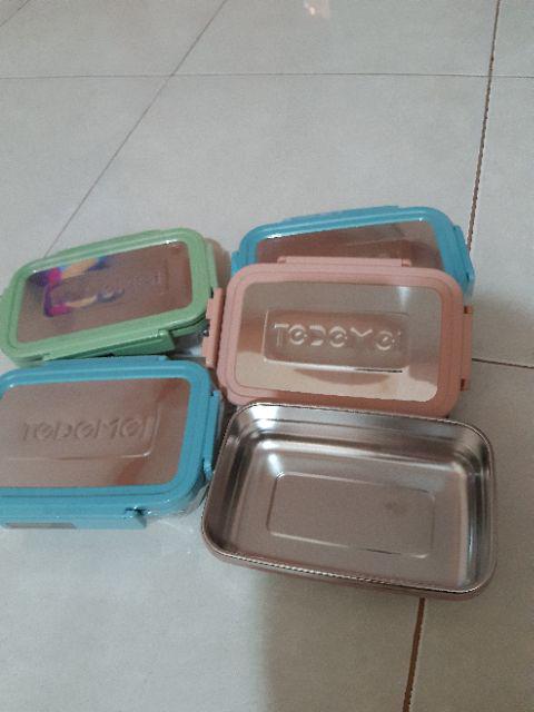 Tempat Bekal Tedemei 6577 Square Stainless Steel Anti Tumpah