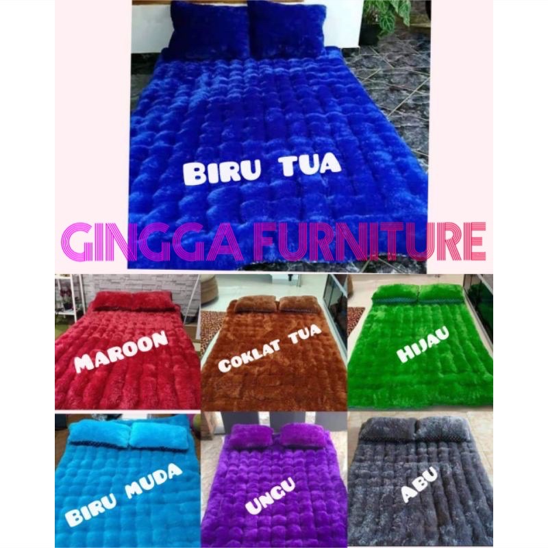 KASUR GENDER POLOSAN /  KASUR LANTAI BULU RASFUl / KASUR KARPET (SURPET)/ SURPET BULU BANTAL 2
