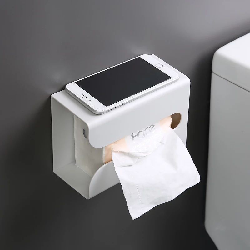 Kotak Tissue Tempel Dinding Multifungsi Untuk Dapur/Toilet Wall Stick Tissue Box Kotak Tisu  Praktis