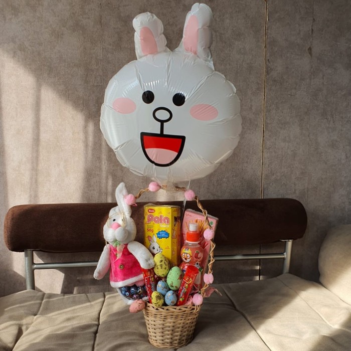 

Paket dekorasi box hampers easter bunny eggs kelinci telur paskah 111