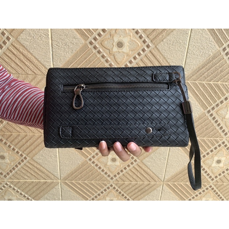 Clutch handbag Kulit Asli Pria Wanita