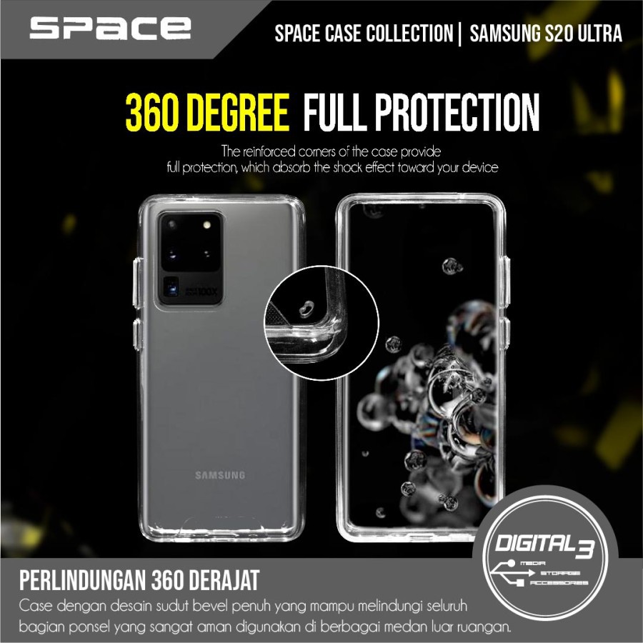 SAMSUNG S20 FE S21 FE NOTE 20 NOTE 20 ULTRA S20 ULTRA CASE SOFTCASE CLEAR BENING SPACE CRYSTAL CASE FUZE HARD CASING COVER