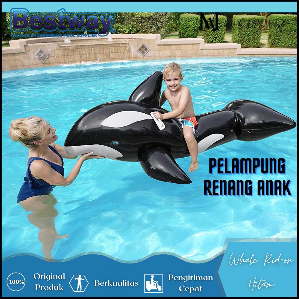 Ban Pelampung Float Floaties Aksesoris Renang Berenang Anak Anak Besar Karakter Ikan Paus Bestway