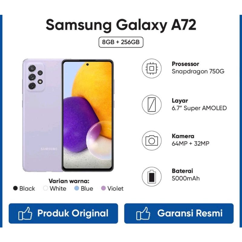 sale samsung A72 second only