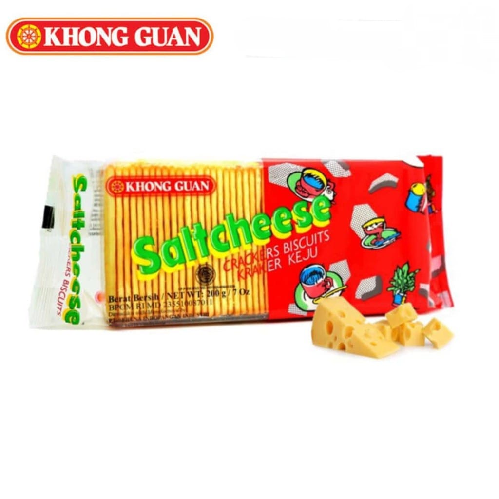 Khong Guan saltcheese crackers biskuit keju ( 200gr ) snack cemilan enak dan murah