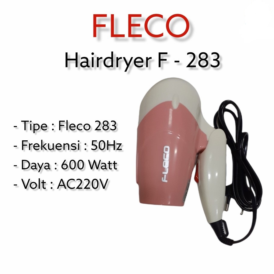 Hair Dryer Fleco F283 / Alat Pengering Rambut