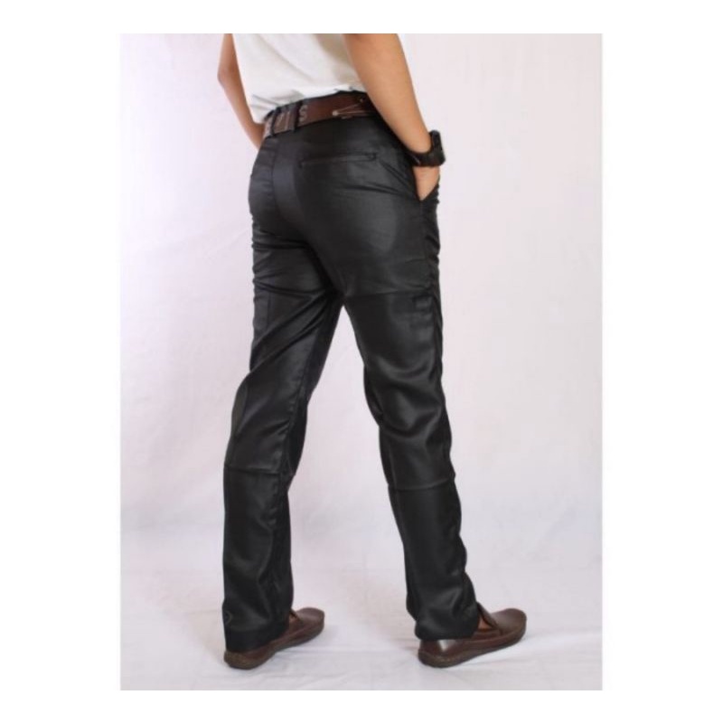 CELANA PRIA SLIM FIT BAHAN WOL KILAP