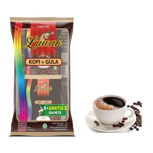 

Kopi Luwak + Gula Bag 23 gr isi 6 Sachet #ABA