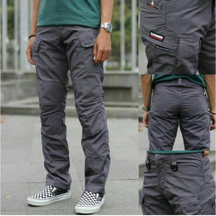 Celana Panjang Cargo Pria RR Denim 06 Model Trendy