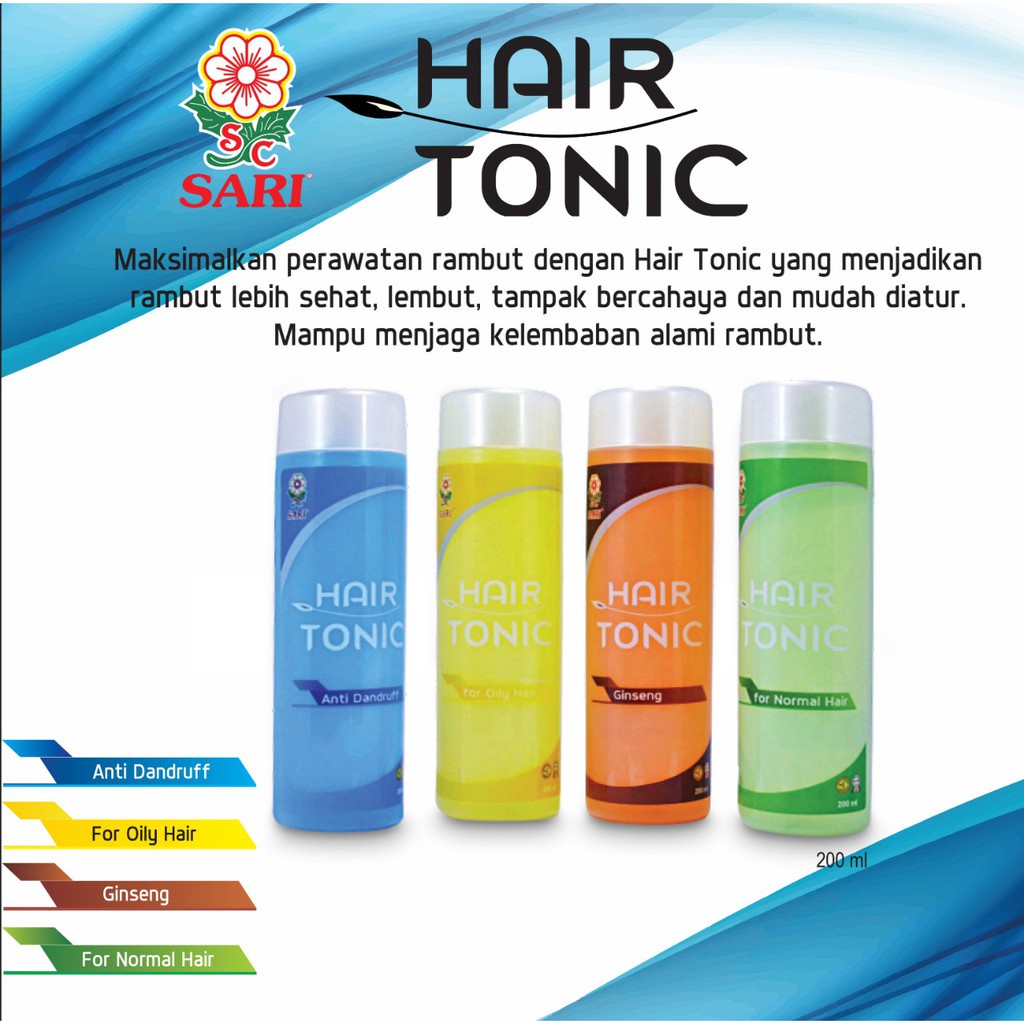 ❄️MATCHA❄️SARI HAIR TONIC PLUS VITAMIN - FOR NORMAL ANTI DANDRUFF GINSENG BPOM