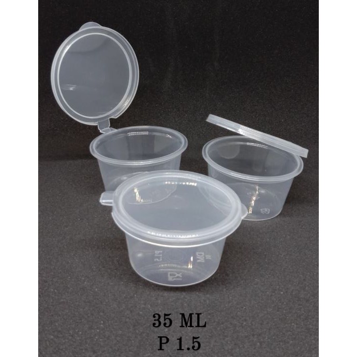 Saos Container DM 35ml / Thinwall DM 35ml / Tempat Saos DM 35ml