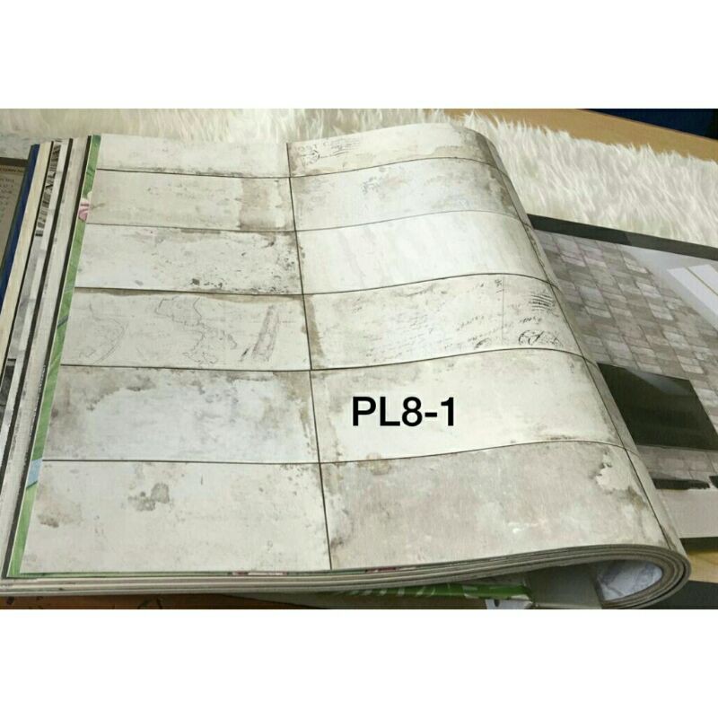 Wallpaper Dinding Motif Batako 3D Pol