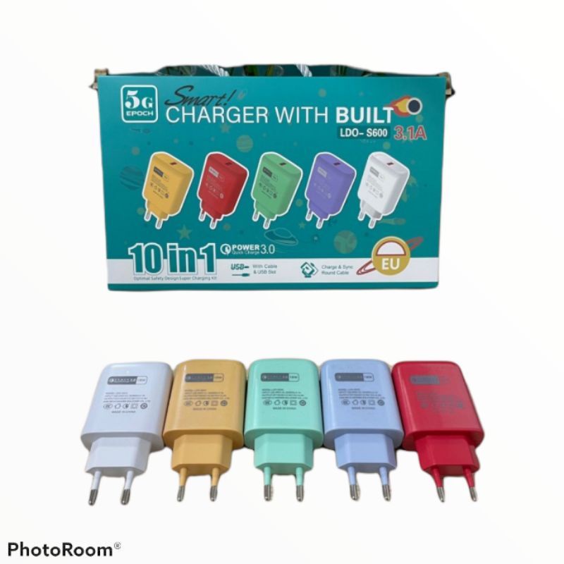 CHARGER HANDPHONE 5G EPOCH MACARON MICRO TYPE C/ CHARGE 3.1A LDO- S600