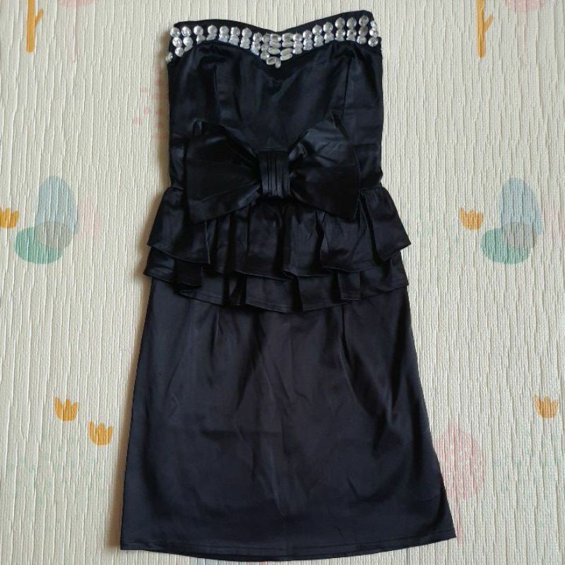 PRELOVED PEPLUM MINI DRESS