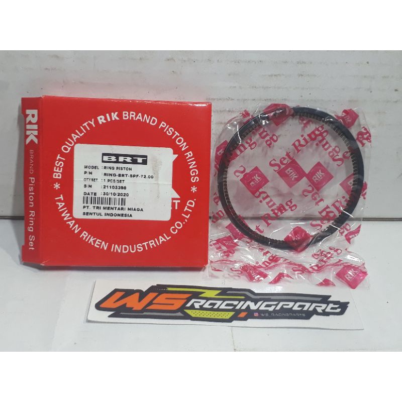 ring piston BRT RIK D72.0MM